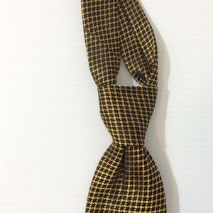 Paul Fredrick Mens Tie Necktie Hand Made Silk Herringbone check